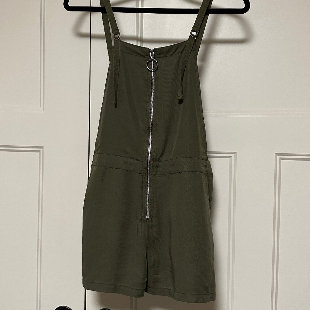 Volcom Size Small Olive Green Short Overalls